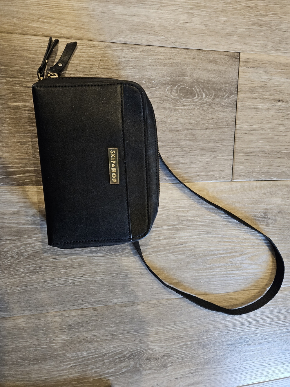 Skip Hop Black Crossbody Wristlet